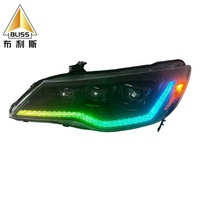 Ventes en stock : Phares modifiés TQD25 avec éclairage d'ambiance, phares personnalisés pour voitures Honda Ciimo Civic FD2 2012-2015