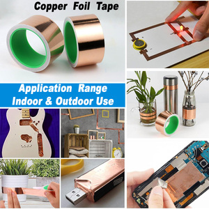 Tự dính Nano Carbon dẫn điện EMI che chắn lá đồng đĩa Dot chết cắt chịu nhiệt Acrylic băng dính - Product Image 6