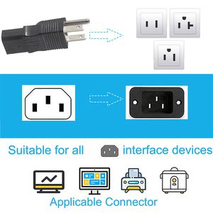 Convertisseur de puissance d'alimentation US Adaptateur de prise électrique NEMA 5-15P vers IEC C13 - Product Image 2