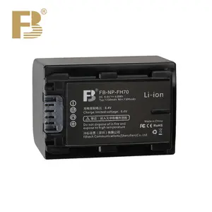 Sony SX60E CX100E XR520E SR87E TG1 HC7E 908E HC8E UX5E SR8E ली-आयन बैटरी के लिए FB-NP-FH70 1350mAh 6.8V रिप्लेसमेंट बैटरी