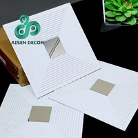 Paneles Decorativos AISEN de Alta Calidad, Azulejos de Pared 3D de PVC y Techo con Superficie de Espejo PET, Arte Mural Reflectante y Elegante para Hoteles