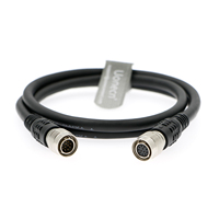 Câble coaxial blindé haute flexibilité Hirose 12 broches mâle-femelle Alvin's Cables, gaine PVC, indice IP67, pour vision industrielle