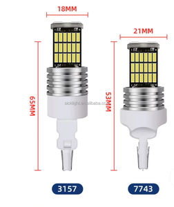 Más brillante Canbus LED T15 T16 W16W 4014 Señales de giro Luces de freno Luces de marcha atrás Bombillas LED Indicador de ancho de coche blanco - Product Image 6