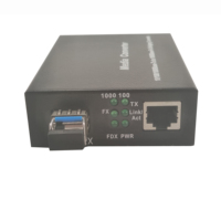แหล่งจ่ายไฟเส้นใยเดี่ยวคุณภาพสูง SM/MM ตัวแปลงสื่อระยะทาง20กม. 1000Mbps-Tx/1 X Fx Ethernet SFP