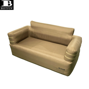 Canapé gonflable double avec pompe électrique intégrée, portable, 2-3 places, avec sac de rangement pour le camping en plein air - Product Image 6