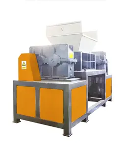 Trituradora de cartón de residuos Trituradora y reciclaje de basura electrónica grande Ropa usada Máquina trituradora de doble eje