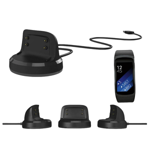 Adaptateur de chargeur de station d'accueil USB cordon de câble de charge pour Samsung pour <span class=keywords><strong>Galaxy</strong></span> <span class=keywords><strong>Gear</strong></span> Fit 2 R360/Fit2 Pro R365 Bracelet intelligent en plastique - Product Image 2