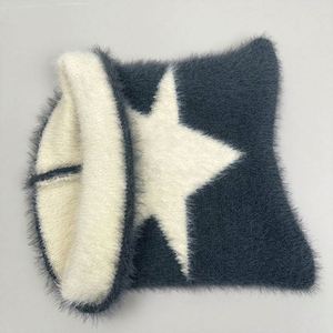 Gorros de Punto con Orejas de Gato, de Piel Sintética Suave, Estilo Jacquard, Cálidos, para Mujer, Otoño Invierno, Estilo Y2K, Playa, Venta al Por Mayor - Product Image 6