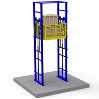 Plateforme élévatrice hydraulique verticale industrielle murale de 1 tonne à prix avantageux pour entrepôt