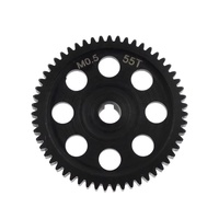 Pièces de rechange pour Buggy RC 2WD 1/16 LOS01016, engrenage droit en acier 0,5M 54T/55T, pas 0,5M, matériau métallique