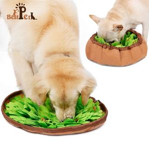 Alfombra olfativa para mascotas, juego interactivo de alimentación para perros, para el aburrimiento, fomenta las habilidades naturales de búsqueda de alimento para gatos y perros, para uso en viajes con comedero. - Product Image 1