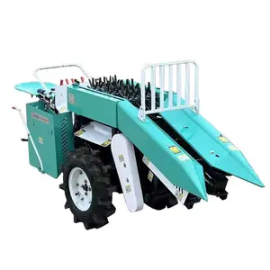 Petite machine agricole Cueilleur de maïs à une rangée Mini tracteur ambulant Machine de récolte de maïs à une rangée