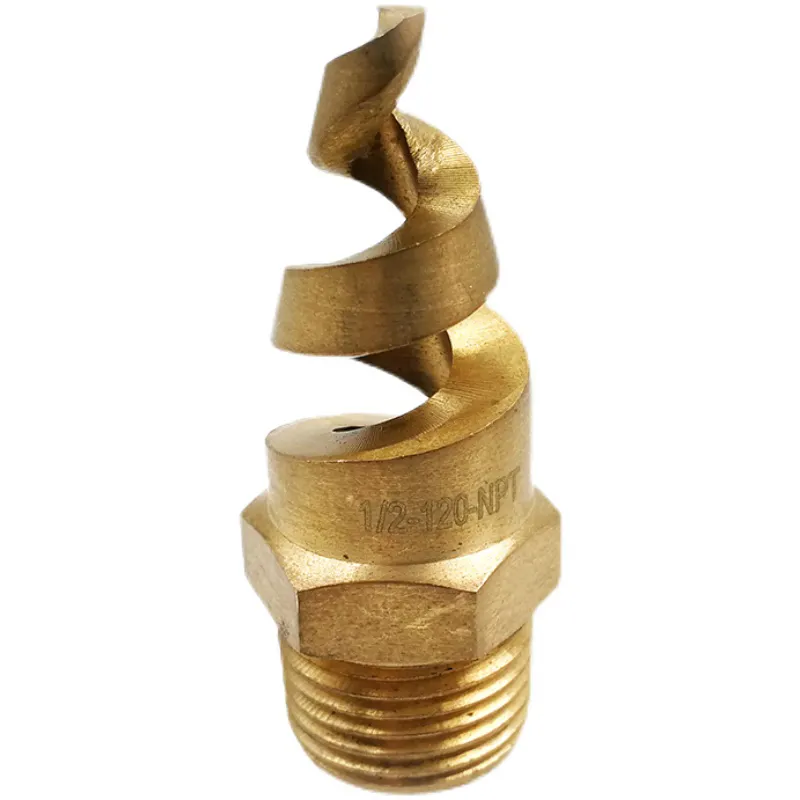 PP SS316 and Brass Spiral Nozzle sandblast brass spray spiral nozzle