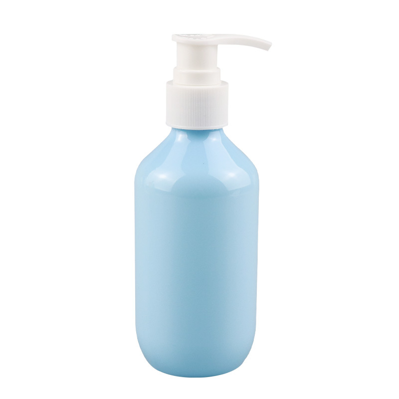 Round liquid soap hand wash sanitizer dispenser lotion pump container HDPE plastic bottle