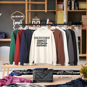 เสื้อฮู้ดกันหนาวผ้าฝ้าย100% ออกแบบได้ตามต้องการสำหรับผู้ชายทุกเพศงานปัก3D สำหรับคอกลมทรงหลวมถักเป็นมิตรกับสิ่งแวดล้อม - Product Image 3