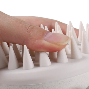 Brosse à cheveux en silicone et paille de blé, brosse à shampoing, masseur de cuir chevelu, peigne, masseur corporel et exfoliant - Product Image 5