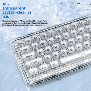 Xinmeng X71 cơ khí bàn phím 68% RGB không dây có dây Gasket núi poron RGB chiếu sáng tùy chỉnh phím cho eSports bàn phím - Product Image 6