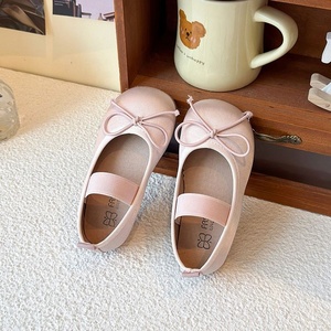 Scarpe da Principessa per Bambine con Fiocco Decorativo, Suola Morbida Antiscivolo, Punta Rotonda, Comode Scarpe in Pelle per Bambini Piccoli, Primavera Autunno - Product Image 4