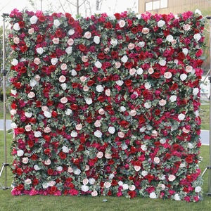 Panneau floral pastel lavande et rose blanc, texture rêveuse, pour toile de fond de baby shower ou de mariage - Product Image 4