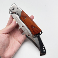 Zakmes met hoogwaardig roestvrijstalen lemmet, outdoor survival, doe-het-zelf kwaliteit, houten handvat, nylon schede, OEM aanpasbaar, fruitmes