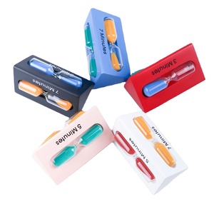 Minuteur à sable promotionnel 3, 5 et 7 minutes, 3 en 1, en résine - Product Image 3