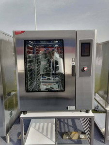 Forno Combinato Professionale Shineho in Acciaio Inox per <span class=keywords><strong>Pizza</strong></span>/Hamburger a Gas con 6/10/20/40 Teglie e Pannello Computerizzato in Vendita - Product Image 2