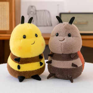 卸売 ソフトトイ ハニーぬいぐるみ てんとう虫人形 超柔らかい蜂 赤ちゃんのストレス解消用 PP綿詰め ポリエステルメッシュ洗い済み - Product Image 4