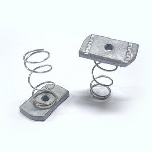 Spring Nut Steel Zinc Plated Grade A Level 4.8 For Construction Industry GBT 62-1988 Standard <b>Fastener</b> - Product Image 1