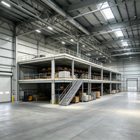 HONGXIN Étagère de mezzanine robuste, réglable, personnalisable, multicouche, sans boulons, en acier laminé à froid, revêtement poudré, anti-corrosion