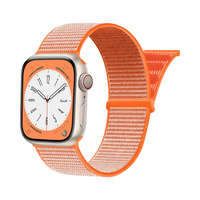 Sangle de sport en nylon pour Apple Watch 38mm 40mm 41mm 42mm 44mm 45mm Sport Correa Respirant Étanche Série 7 6 5 4 3 Se