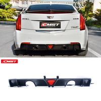 Diffuseur de pare-chocs arrière en fibre de carbone style CMST pour Cadillac ATS 2014-2018, kit carrosserie de diffuseur arrière