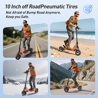 Trottinette électrique pliable à deux roues Tufront 1000W 48V 13Ah avec double suspension et batterie au lithium pour adultes