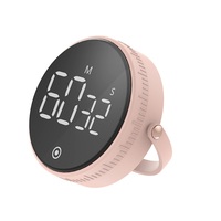 Großhandel Magnetic Schwarz Weiß Rosa LED Digital Kitchen Time Countdown Timer