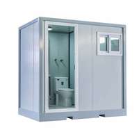 Fournisseur direct d'usine - Toilettes portables préfabriquées - Structure en acier modulaire - Design moderne - Certifié CE - Pour les travaux de construction dans les espaces publics