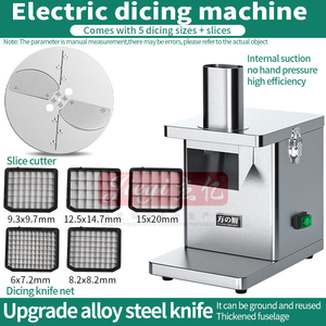 Trancheuse à légumes commerciale JIeyi 250W 220V avec coupe-légumes multifonction pour carotte, <span class=keywords><strong>pomme</strong></span> <span class=keywords><strong>de</strong></span> <span class=keywords><strong>terre</strong></span>, concombre, oignon - Product Image 5