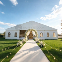 Tente de réception en aluminium pour 500 personnes, idéale pour les mariages et réceptions dans les hôtels et jardins