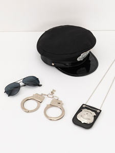 Love Party Nuevo Disfraz <span class=keywords><strong>de</strong></span> Policía para Cosplay con Porra, Esposas, Insignia y Gafas <span class=keywords><strong>de</strong></span> <span class=keywords><strong>Sol</strong></span>, Idea <span class=keywords><strong>de</strong></span> Regalo para Halloween - Product Image 4