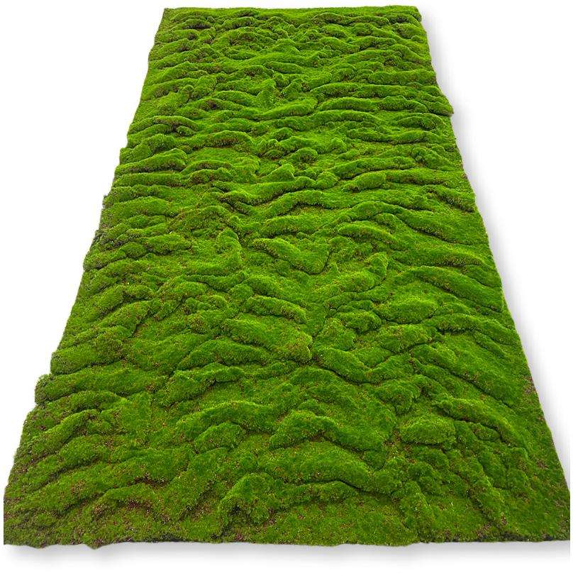 Mousse rouge ondulée à fond rouge