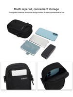 Herentas Telefoonhoesje Crossbody Tas Lichtgewicht Draagbaar Klein Polyester Waterdicht Schouder- en Heuptas voor Reizen