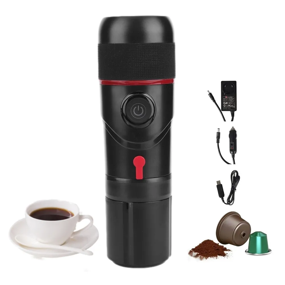 Nieuwe 2 In 1 Functie Italiaanse K Cup Mini 2-In-1 Espresso Maker Draagbare 12V Expresso Machine Voor Koffiezetapparaat Voor Auto