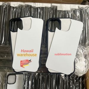 Cadeaux d'affaires promotionnels en gros, coque de téléphone en aluminium 2D TPU à sublimation, vierge, pour iPhone 11 12 13 Pro Max - Product Image 1