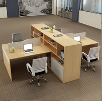 Bureau d'ordinateur moderne en bois durable de 1.2m et 1.4m, table de bureau droite une place à prix d'usine pour le personnel de l'immeuble de bureaux