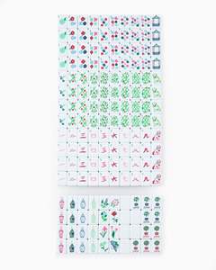 Stock Portable 1.24*0.91*0.63 Inch 4 Layer Acrylic Engraved 160 Masters Luxury Christmas <b>Set</b> Red American Mahjong Entertainment - Product Image 6
