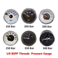 Manomètres à air miniature Zimakyfa 1/8BSPP, 250bar/300bar/350bar, régulateur de gaz en laiton, emballage personnalisé pour Tr21-4