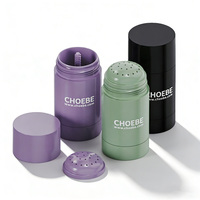 Envases de Plástico PP de 50 ml Personalizados para Desodorante, con Tapa de Rosca, para Gel Sólido Antitranspirante, con Diseño de Barra Redonda