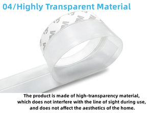 <span class=keywords><strong>Bande</strong></span> d'étanchéité autocollante en EPDM pour <span class=keywords><strong>salle</strong></span> <span class=keywords><strong>de</strong></span> <span class=keywords><strong>bain</strong></span>, comptoir <span class=keywords><strong>de</strong></span> cuisine, toilettes - Ruban d'étanchéité en caoutchouc industriel écologique - Product Image 4