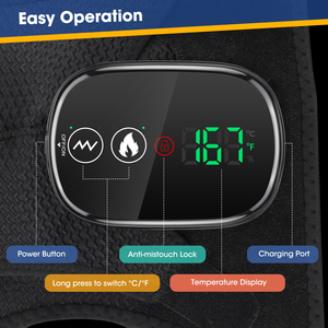 Attelle d'épaule rechargeable par USB Ceinture de massage Chauffage électrique Vibration Epaule Wrap <span class=keywords><strong>Massager</strong></span> - Product Image 4