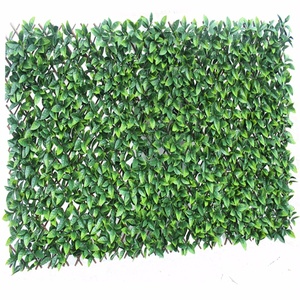 100*200 CM拡張可能なPE PVCプラスチックリーフの花と草トレリスフェンス垂直ガーデン人工ヘッジファンド