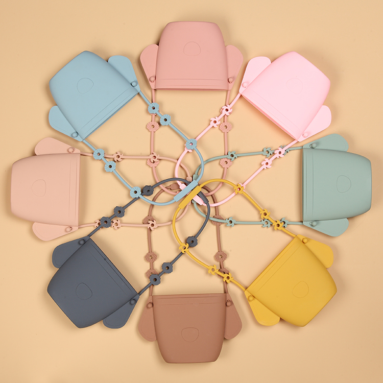 Оптовая продажа, многоразовые силиконовые пакеты для хранения закусок для малышей и детей с силиконовым держателем