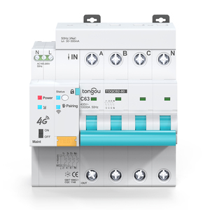 Для TONGOU API Tuya 4G Smart Life Timer 2P 3P 4P 63A 230/400 В пульт дистанционного управления автоматический Беспроводной Выключатель заземления - Product Image 1